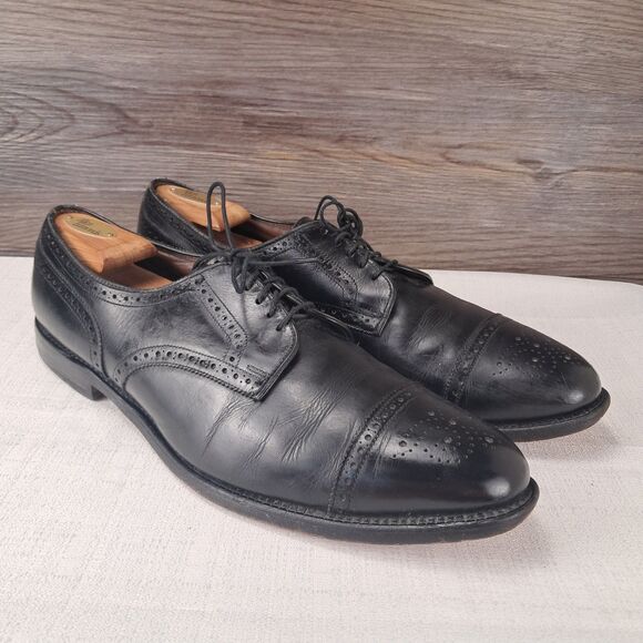 Allen Edmonds Men’s Sanford Leather Cap Toe Derbies Size 14A Made In USA main image 9